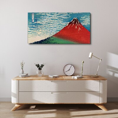 Tablou canvas Muntele Fuji în nori