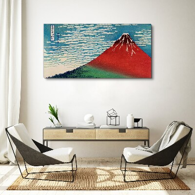 Tablou canvas Muntele Fuji în nori