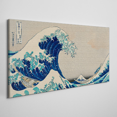 Tablou canvas Marele Val de lângă Kanagawa
