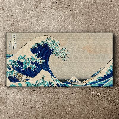 Tablou canvas Marele Val de lângă Kanagawa