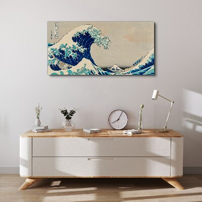 Tablou canvas Marele Val de lângă Kanagawa