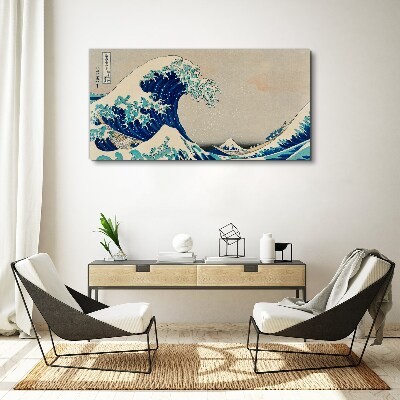 Tablou canvas Marele Val de lângă Kanagawa
