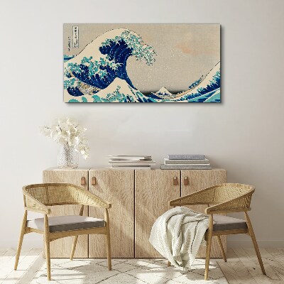 Tablou canvas Marele Val de lângă Kanagawa
