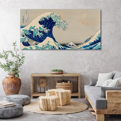 Tablou canvas Marele Val de lângă Kanagawa