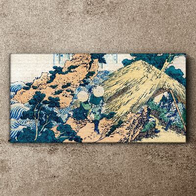 Tablou canvas Scena satului japonez