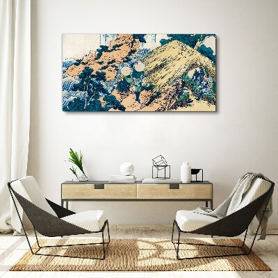 Tablou canvas Scena satului japonez