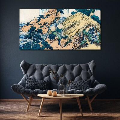 Tablou canvas Scena satului japonez