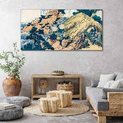 Tablou canvas Scena satului japonez