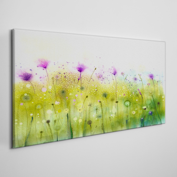 Tablou canvas Peisaj floral in nuante pastelate