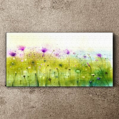 Tablou canvas Peisaj floral in nuante pastelate