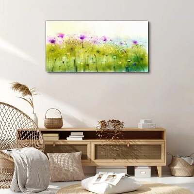 Tablou canvas Peisaj floral in nuante pastelate