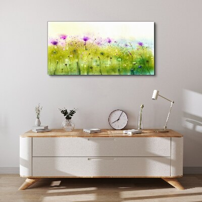 Tablou canvas Peisaj floral in nuante pastelate