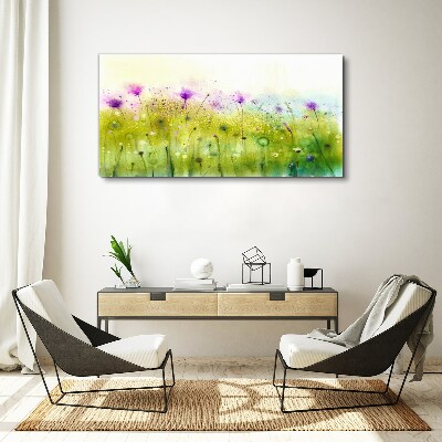 Tablou canvas Peisaj floral in nuante pastelate