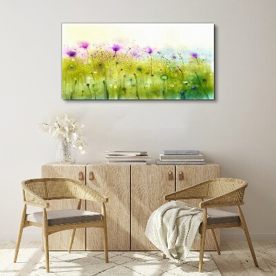 Tablou canvas Peisaj floral in nuante pastelate