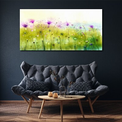 Tablou canvas Peisaj floral in nuante pastelate