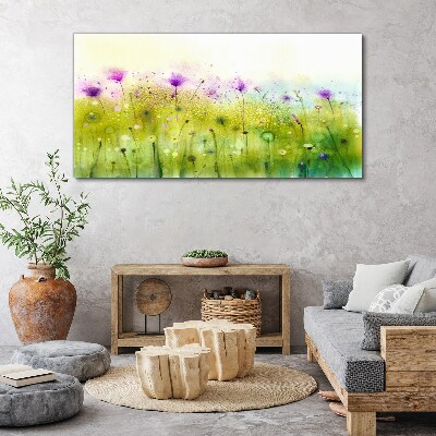 Tablou canvas Peisaj floral in nuante pastelate