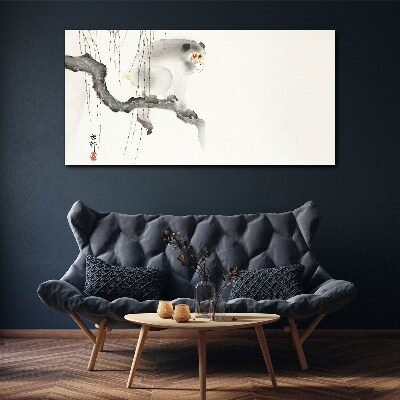 Tablou canvas Ramura Animal Maimuta Asiatica