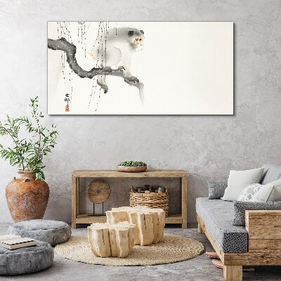 Tablou canvas Ramura Animal Maimuta Asiatica