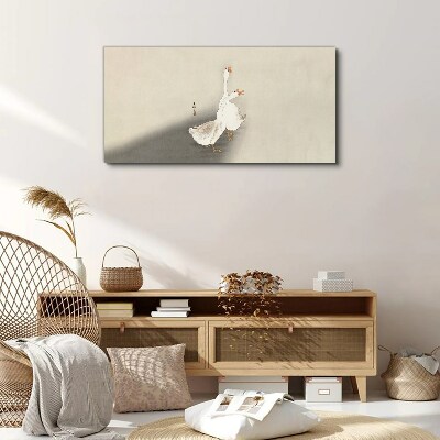 Tablou canvas Gâște pe un fundal minimalist