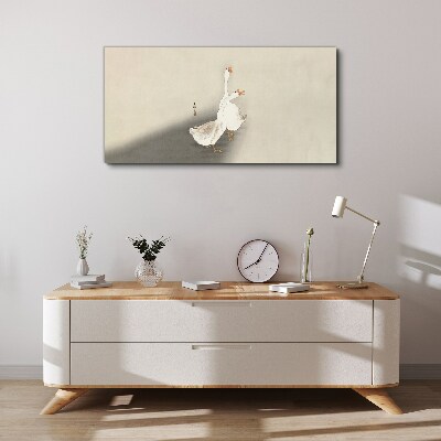Tablou canvas Gâște pe un fundal minimalist