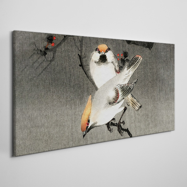Tablou canvas Păsări pe o ramură