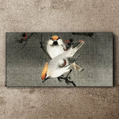Tablou canvas Păsări pe o ramură