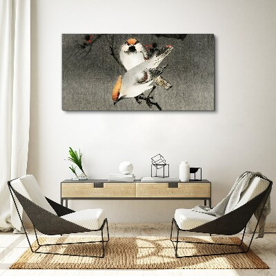 Tablou canvas Păsări pe o ramură