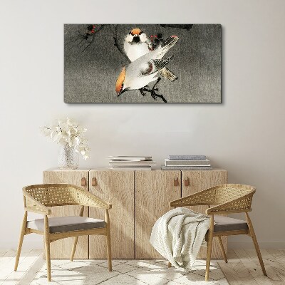 Tablou canvas Păsări pe o ramură