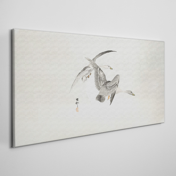 Tablou canvas Zborul gâștelor sălbatice
