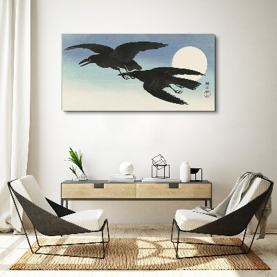 Tablou canvas Ciori negre în zbor