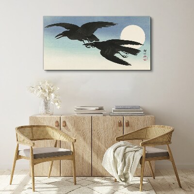 Tablou canvas Ciori negre în zbor