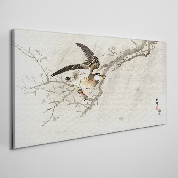 Tablou canvas Pasăre pe o ramură