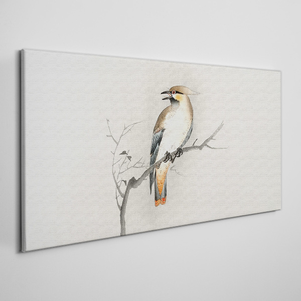Tablou canvas Pasăre cântătoare pe o ramură