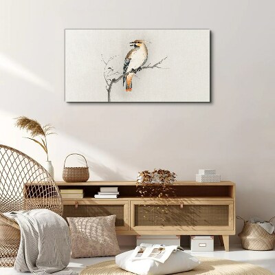Tablou canvas Pasăre cântătoare pe o ramură