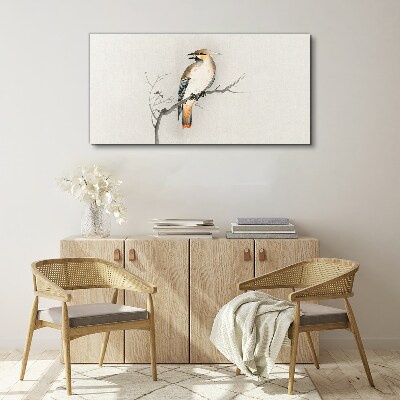 Tablou canvas Pasăre cântătoare pe o ramură