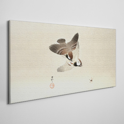Tablou canvas Întâlnire cu aripi în tăcere