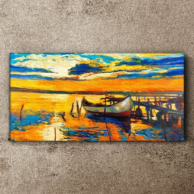 Tablou canvas Ora de aur la lac