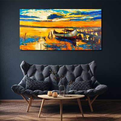 Tablou canvas Ora de aur la lac