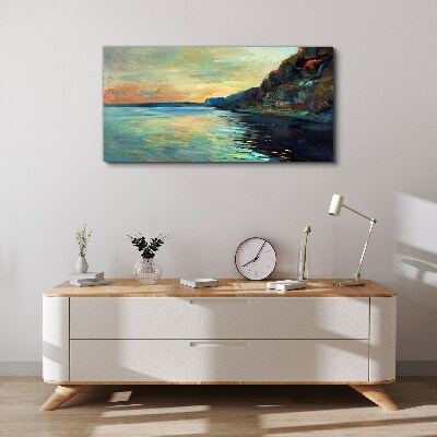 Tablou canvas Un peisaj liniştit pe litoral