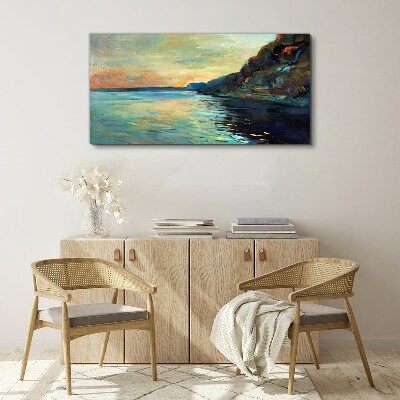 Tablou canvas Un peisaj liniştit pe litoral