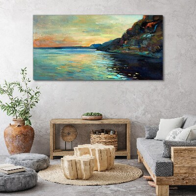 Tablou canvas Un peisaj liniştit pe litoral