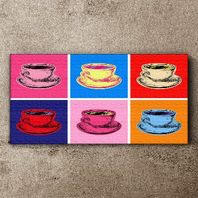 Tablou canvas Cupe colorate pe fundal