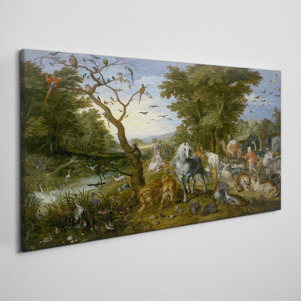 Tablou canvas Peisaj de paradis cu faună și floră