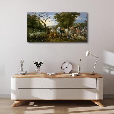 Tablou canvas Peisaj de paradis cu faună și floră
