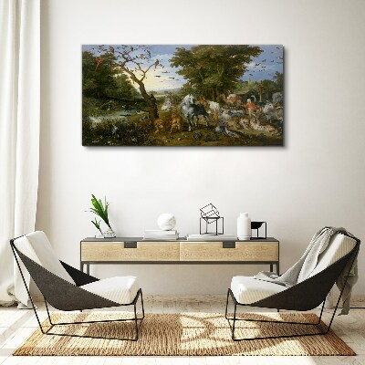 Tablou canvas Peisaj de paradis cu faună și floră