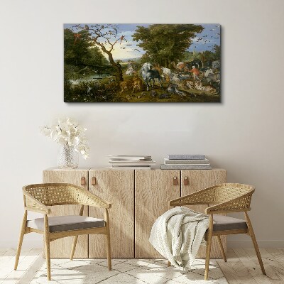 Tablou canvas Peisaj de paradis cu faună și floră