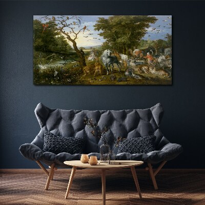 Tablou canvas Peisaj de paradis cu faună și floră