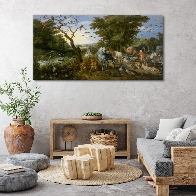 Tablou canvas Peisaj de paradis cu faună și floră