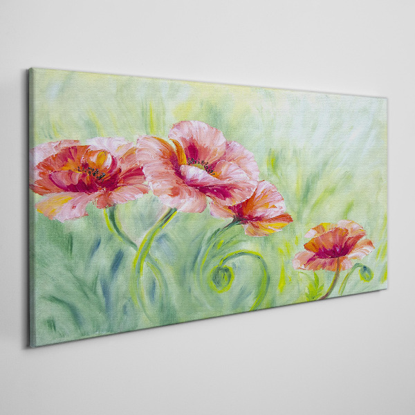 Tablou canvas Peisaj floral in nuante pastelate