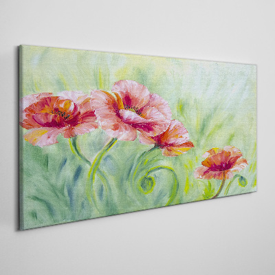 Tablou canvas Peisaj floral in nuante pastelate